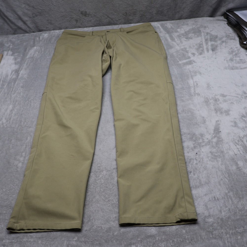 Lululemon Pants Mens 33x32 Beige Technical Chino Casual Stretch ABC Slim Fit